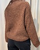 swetry damskie  Wełniany golf Cioccolato al latte 4