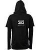 t-shirt damskie Czarny longsleeve z kapturem i nadrukiem ERROR 404 1