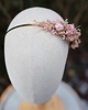 wianki komunijne Opaska na głowę z pastelowych stabilizowanych i suszonych kwiatów 3