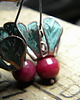kolczyki wire wrapping rzodkiew 2