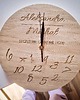 zegary Drewniany personalizowany zegar Numbers eko 1