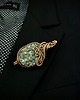 broszki Broszka wire wrapping z kwarcem tytanowym 2