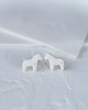 kolczyki ceramiczne Kolczyki porcelanowe KOŃ 3