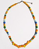korale Kolorowe, żółte, drewniane korale - długie 1