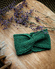 opaski do włosów Zielona opaska z merino twist 6