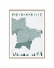 plakaty Polska Podhale Tatry  Góry / plakat mapa 1
