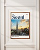 plakaty Minimalistyczny plakat Seul Korea Południowa 2