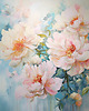 plakaty Peonie i róże - Plakat - Olej, Boho, Abstrakcja 1
