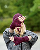 rękawiczki damskie Mitenki MERINO ,,Bordo" 1