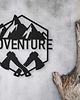Ozdoby na ścianę Adventure znak - artystyczna dekoracja ścienna dla miłośników lasu 2