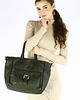 torby na ramię Torebka vintage skórzana shopperka włoska - MARCO MAZZINI zielona 2