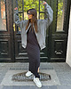 bluza z kapturem damska Bluza Restful grafit z kapturem na zamek 5