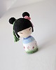 breloki Brelok/zawieszka - lalka kokeshi 1