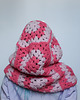 czapki damskie Balaclava alpaka  i jedwab handmade, ręcznie szydełkowana zimowa kominiarka 4
