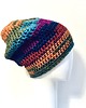 czapki damskie Czapka beanie smerf kolorowa szydełkowa 4