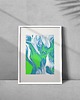 grafiki i ilustracje Plakat - abstrakcja - Abstract Green - 30x40 1