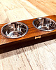 dla zwierząt różne Stojak drewniany bar  dla psa na miski 2 x 0,4 litra 4