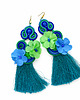 kolczyki soutache Duże i kolorowe kolczyki sutasz z chwostami 1
