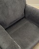 fotele Fotel szary welur, włoski design, lata 80, produkcja: Włochy 7