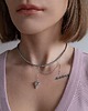 chokery Naszyjnik Silver Heart Drop 1
