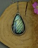 wisiory Duży wisior labradoryt wire wrapping 1