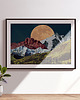 plakaty Plakat poziomy Górski krajobraz - Kolaż Fine Art 3