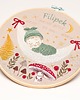 obrazy i plakaty do pokoju dziecięcego Haftowana personalizowana metryczka, pamiątka narodzin w oprawie 20 cm 4