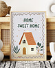 obrazy i plakaty do pokoju dziecięcego Home sweet home - plakat dla dzieci pokój dziecka 3