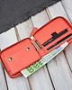 portfele damskie Portfel damski skórzany mały pomarańczowy poziomy z RFID KV-04-OR 7