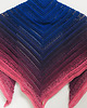 szale damskie Chusta szydełkowa ombre ręcznie robiona handmade 1