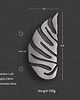 meble - gałki Uchwyt meblowy MONSTERA SILVER 3
