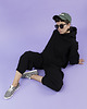 bluza z kapturem damska Bluza Oversize Czarna 3