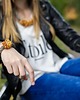 bransoletki na sznurku Bransoletka w stylu boho z bursztynu bałtyckiego 4