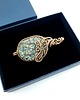 broszki Broszka wire wrapping z kwarcem tytanowym 6