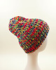 czapki damskie 6917 Czapka Dzianinowa "Rainbow Confetti" - Idealna na Jesień/Zimę 1