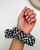 gumki do włosów Bawełniana Scrunchie do włosów Vichy Black 2