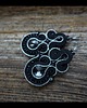 kolczyki soutache Czarne kolczyki sutasz 2