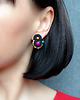 kolczyki soutache Kolorowe Lentinki- kolczyki soutache 1