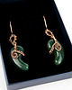 kolczyki wire wrapping Kolczyki z agatami 2