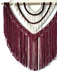 makramy Duża Makrama Ścienna BURGUNDIA XXL Bordo Ecru 100x100 cm 1