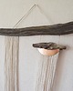 makramy Makrama dekoracja ścienna ze starym drewnem i miedzią  japandi wabi-sabi /1/ 1