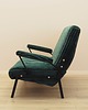 sofy i szezlongi Sofa zielona, włoski design, lata 70, produkcja: Włochy 2