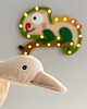lampy do pokoju dziecka Lamka z drewna Kameleon Leon NINKI WOOD 2
