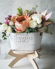 dodatki - różne Stroik flower box z wiosennych kwiatów 4