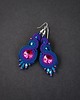 kolczyki soutache Ronja 2 - kolczyki z sutaszu, srebro 1