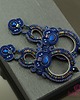 kolczyki soutache Bardzo długie granatowe kolczyki sutasz 4