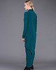 sukienki midi damskie Emerald front knot dressi 7