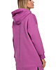 bluza z kapturem damska Dluga bluza oversize-lawendowa(M-534) 3