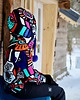 bluza z kapturem damska Kolorowa bluza z kapturem z bawełny organicznej - Inka 1
