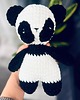 misie i maskotki Panda na szydełku 1